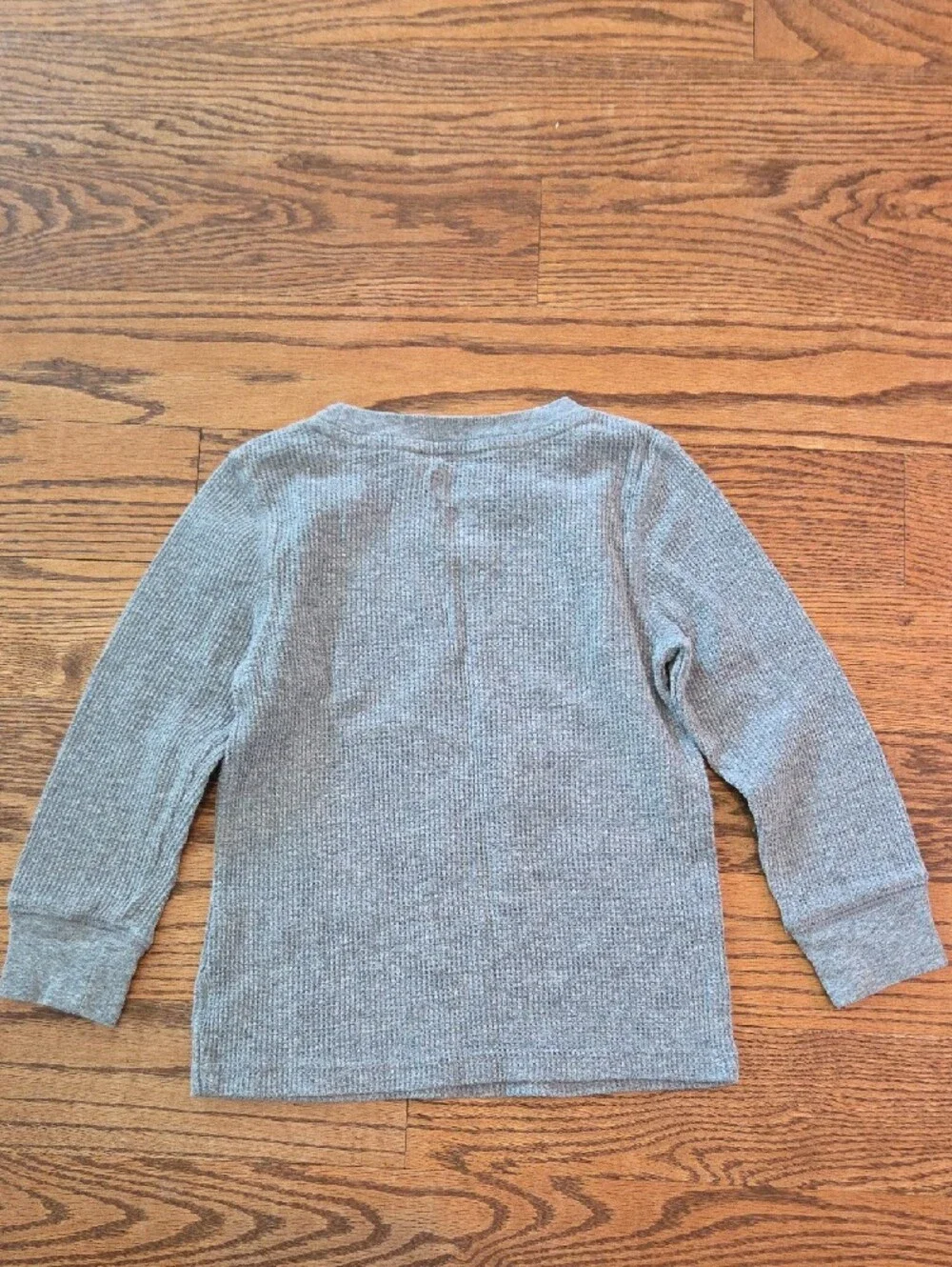 Cat & Jack -  Heather Gray Ribbed Thermal Long Sleeve Top- Size 3T